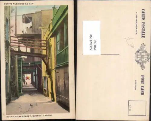 390741,Canada Quebec Sous-le-Cap Street Gasse