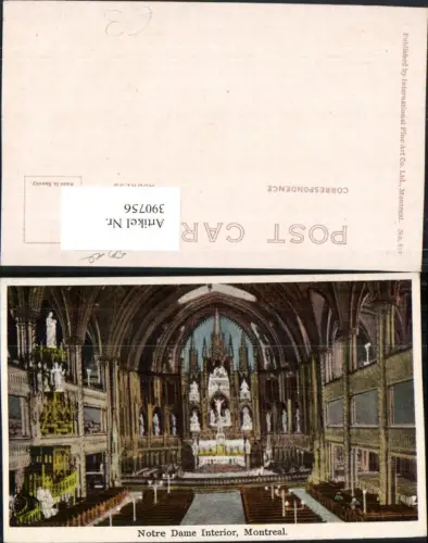 390756,Canada Quebec Montreal Notre Dame Interior Kirche Innenansicht