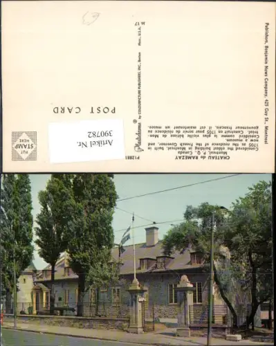 390782,Canada Quebec Montreal Chateau de Ramezay Museum Gebäude