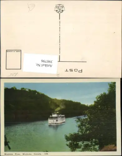 390796,Canada Ontario Muskoka River Fluss Dampfer Schiff