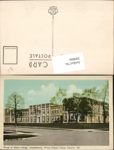 390806,Canada Prince Edward Island Charlottetown Prince of Wales College Schule