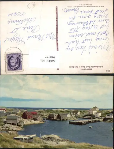 390827,Canada Nova Scotia Peggys Cove Küste Häuser