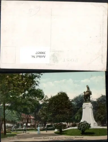 390857,Canada Quebec Montreal Dominion Square and Strathcona Monument