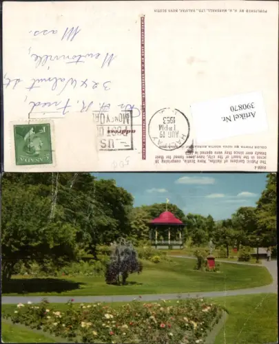 390870,Canada Nova Scotia Halifax Public Gardens Park Pavillon