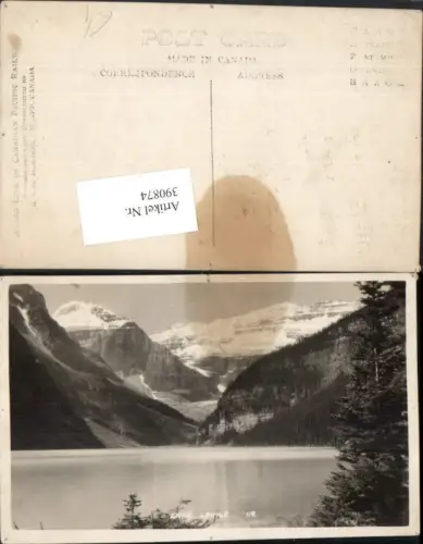 390874,Canada Alberta Lake Louise See Bergkulisse