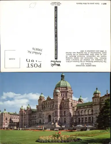 390876,Canada British Columbia Victoria Parliament Buildings Gebäude