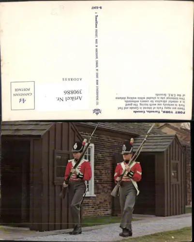 390886,Canada Ontario Toronto Fort York Guards Wachen Uniform