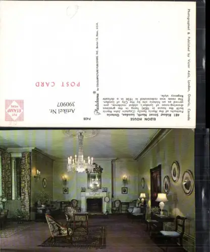 390907,Canada Ontario London Ridout Street North Eldon House Innenansicht