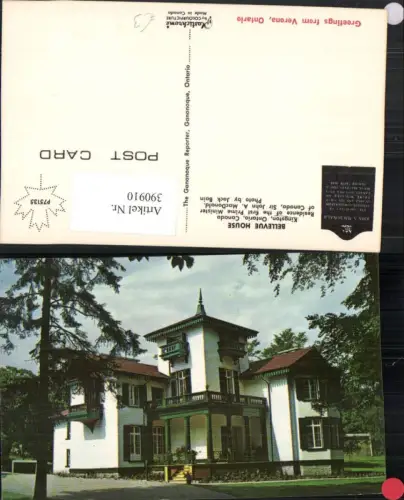 390910,Canada Ontario Kingston Bellevue House Villa Haus