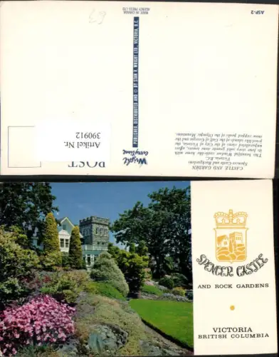390912,Canada British Columbia Victoria Spencer Castle and Garden Haus Garten