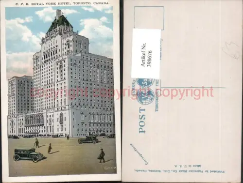 398676,Ontario Toronto Royal York Hotel Gebäude