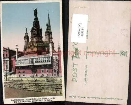398684,Quebec Montreal Bonsecours Church Eglise Kirche