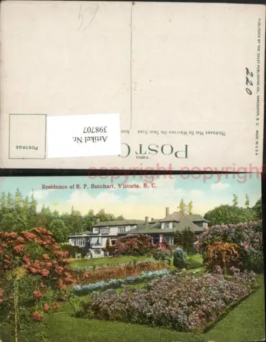 398707,British Columbia Victoria Residence of R. P. Butchart
