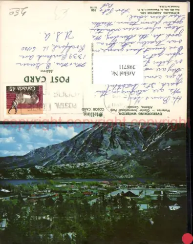 398711,Alberta Glacier International Park Waterton Teilansicht