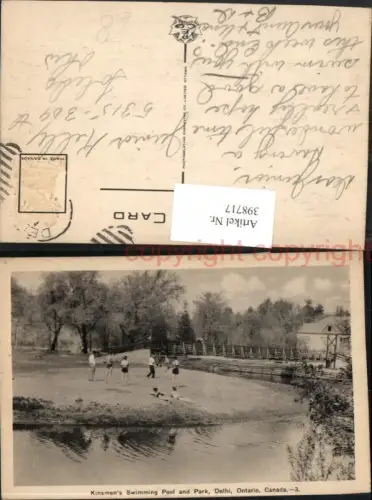 398717,Ontario Delhi Kinsmens Swimming Pool and Park