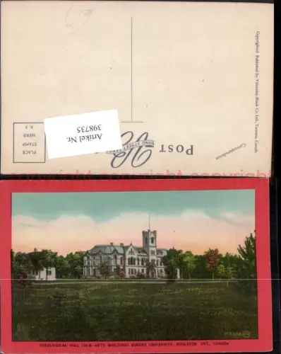 398735,Ontario Kingston Queens University Theological Hall Gebäude