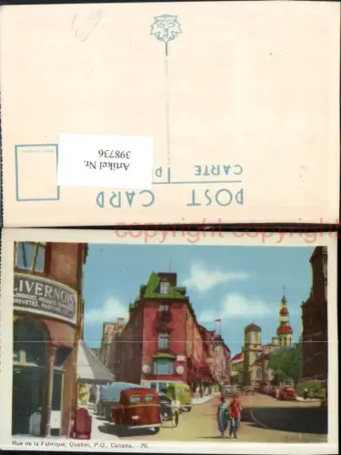 398736,Quebec Rue de la Fabrique Straßenansicht