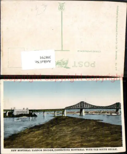 398791,Quebec Montreal Harbor Bridge Brücke