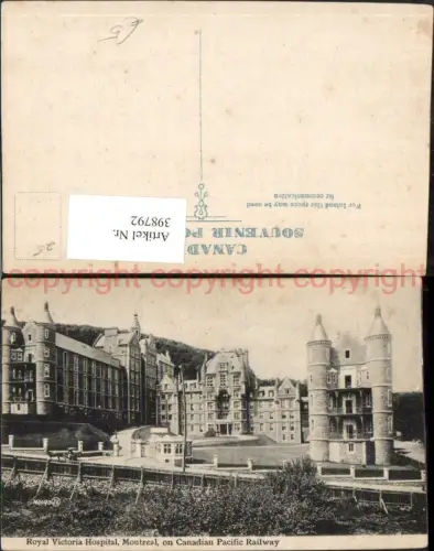 398792,Quebec Montreal Royal Victoria Hospital Spital