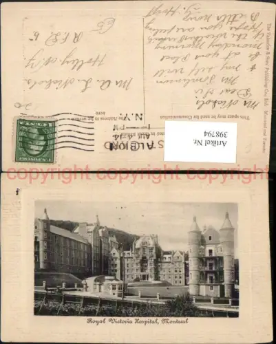 398794,Quebec Montreal Royal Victoria Hospital Spital
