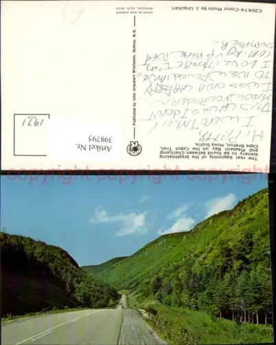398795,Nova Scotia Cape Breton Cabot Trail Straße