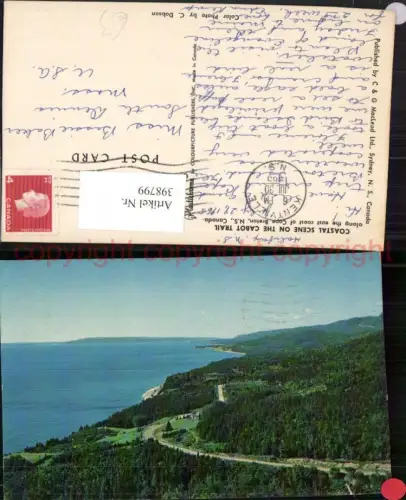 398799,Nova Scotia Cape Breton Coastal Scene on the Cabot Trail
