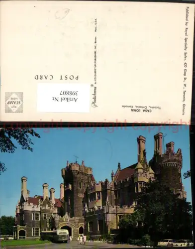 398807,Ontario Toronto Casa Loma Schloss Gebäude
