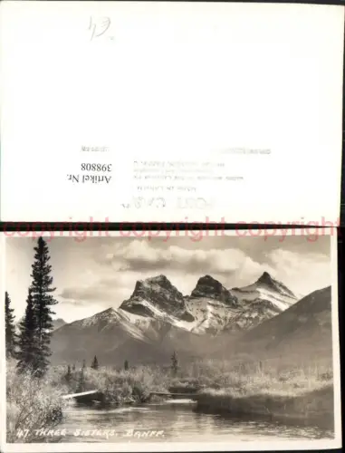 398808,Alberta Banff Three Sisters Bergkulisse