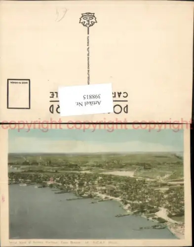 398815,Nova Scotia Cape Breton Sydney Harbour Totale Fliegeraufnahme
