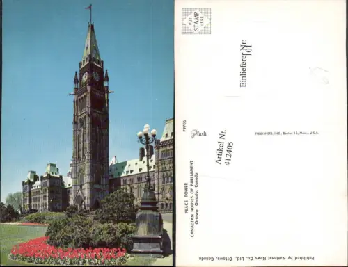 412405,Ontario Ottawa Houses of Parliament Peace Tower Turm