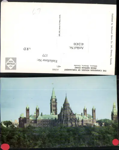 412430,Ontario Ottawa Houses of Parliament from Nepean Point Gebäude
