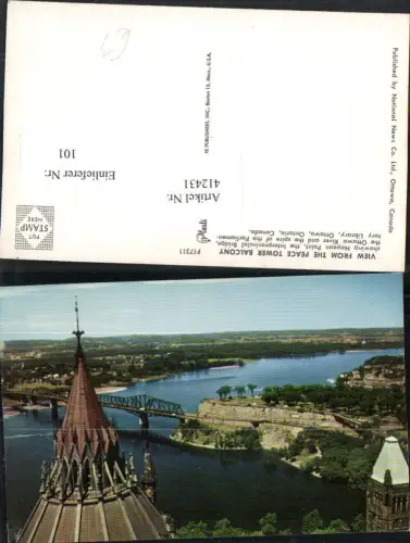 412431,Ontario Ottawa Nepean Point Interprovincial Bridge Brücke