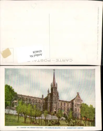 434628,Quebec Sainte-Anne-de-Beaupre Couvent des Redemptoristines Kloster