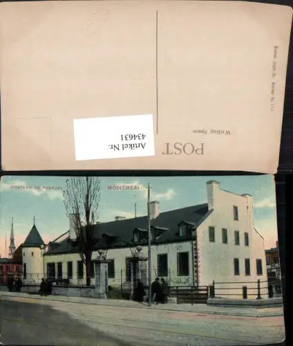 434631,Quebec Montreal Chateau de Ramezay Schloss