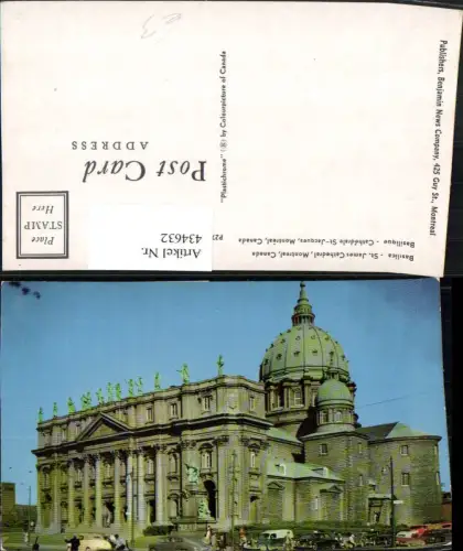 434632,Quebec Montreal Basilica St. James Cathedral Kirche