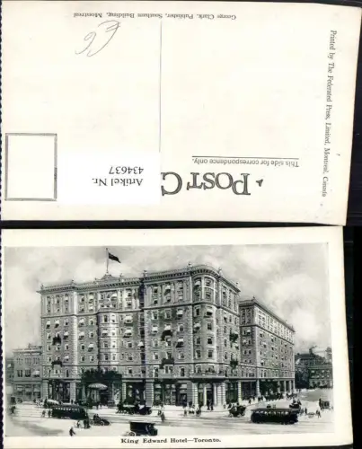 434637,Ontario Toronto King Edward Hotel Gebäude