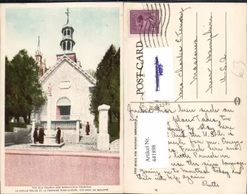 441898,Quebec Sainte-Anne-de-Baupre Old Church and Miraculous Fountain Kapelle