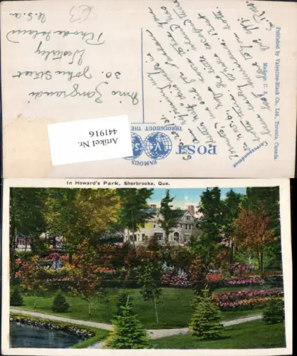 441916,Quebec Sherbrooke Howards Park Garten