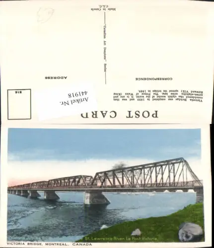 441918,Quebec Montreal Victoria Bridge Brücke