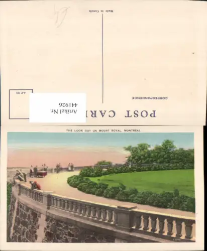 441926,Quebec Montreal Look out on Mount Royal Aussicht