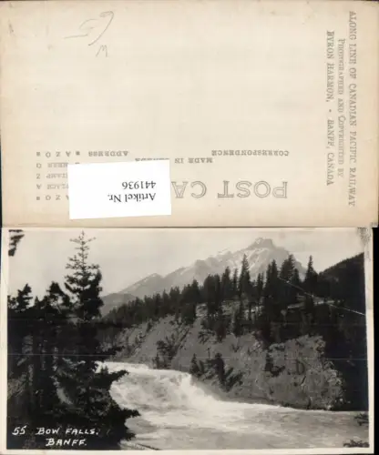 441936,Alberta Banff Bow Falls Wasserfall Bergkulisse