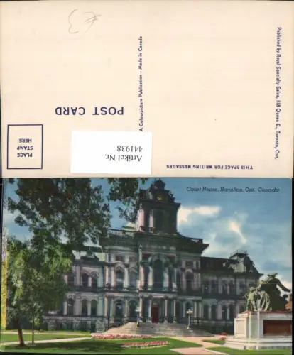 441938,Ontario Hamilton Court House Gebäude