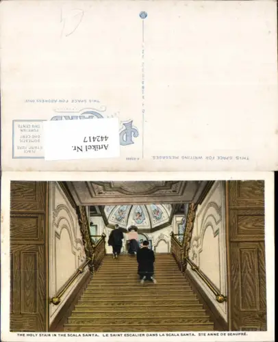 442417,Quebec Ste Anne de Beaupre Holy Stair in the Scala Santa Stiege