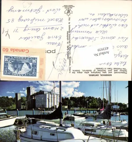 453939,Ontario Goderich Pleasurecraft Hafen Boote
