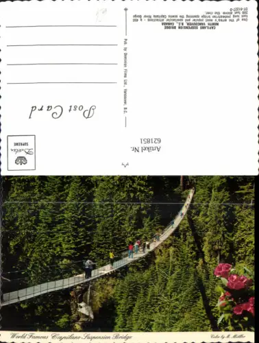 621851,Capilano Suspension Bridge North Vancouver Hängebrücke Brücke Canada
