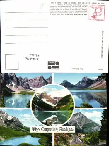 621862,Mehrbild Ak The Canadian Rockies Banff National Park Lake Louise Cascade Mountain Canada