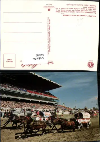 648982,Calgary Exhibition and Stampede Chuckwagon Race Kutschenrennen Pferde Canada Kanada
