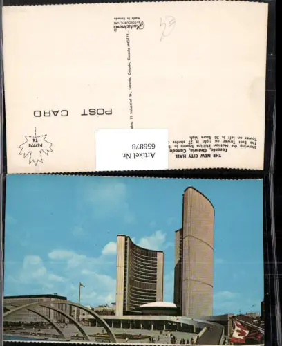 656878,The New City Hall Toronto Ontario Canada