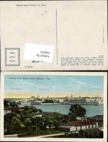 368835,Kuba Cuba Habana Havana from Morro Castle Teilansicht