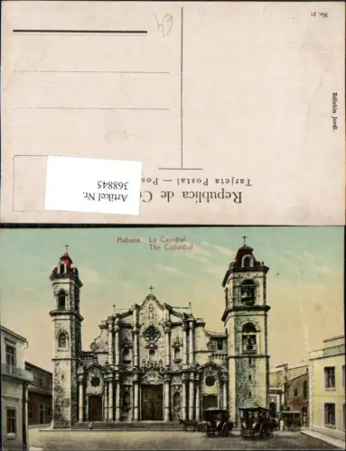 368845,Kuba Cuba Habana Havana The Cathedral Kirche